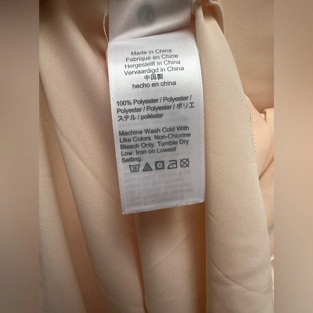 J. Crew Easy Luxe Eco Long Sleeve Pajama Set Palest Peach size XXL